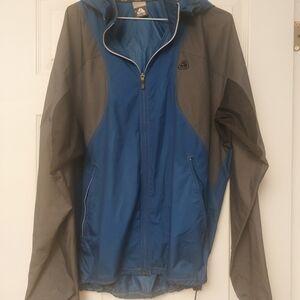 Nike ACG Blue and Gray Hooded Windbreaker